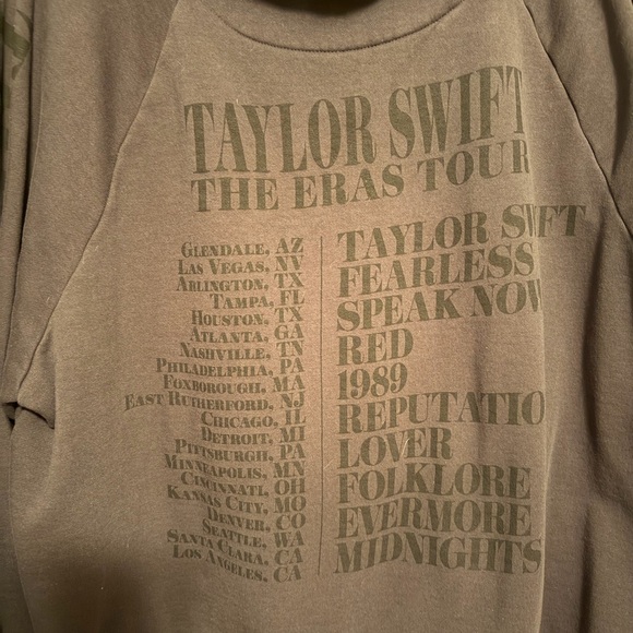 Taylor Swift eras tour concert hoodie oversized black kangaroo pocket - Picture 4 of 16